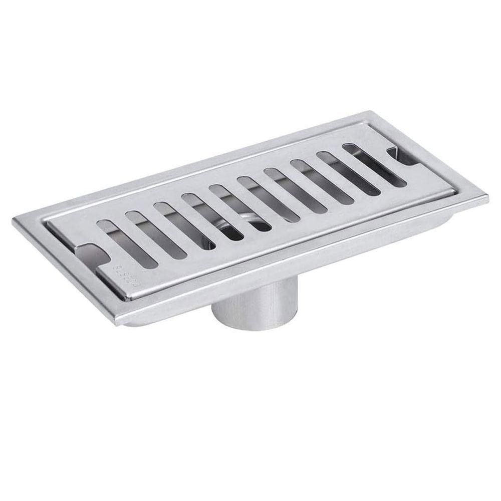 Ralo Linear 20cm Aço Inox Banheiro Anti Odor Anti Inseto Area Externa Lavabo Piscina Quintal