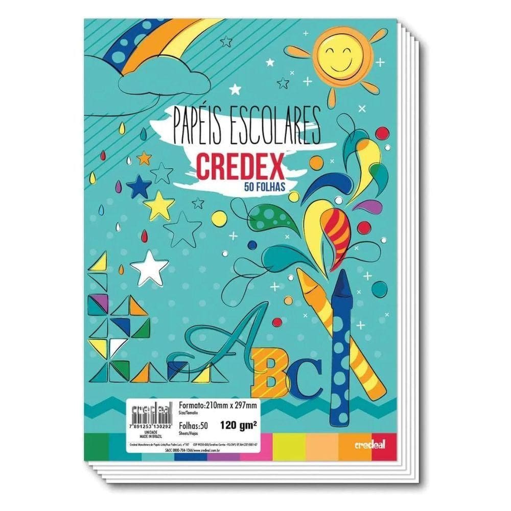 Papel Credex 120g Com 50 Folhas Credeal