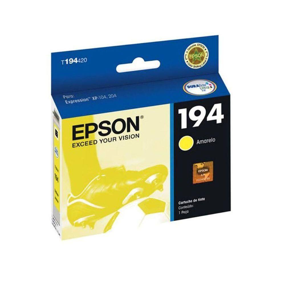 Cartucho De Tinta Epson T194420 T194 Yellow | Expression Xp214 Xp 214 Xp204 Xp 204