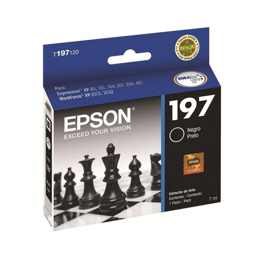 Cartucho Epson T197120 Xp-204 Xp-214 Xp-401 Black