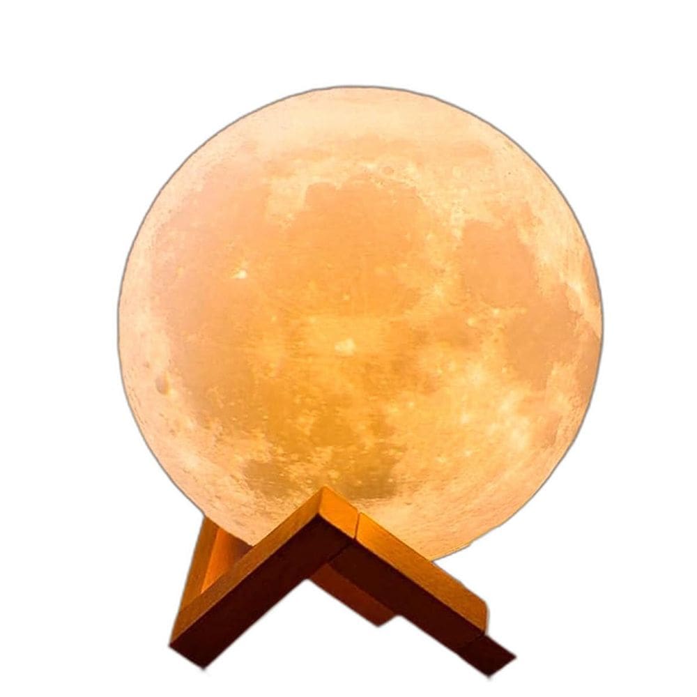 Luminária Abajur Lua 3D Umidificador Aromático Iluminação