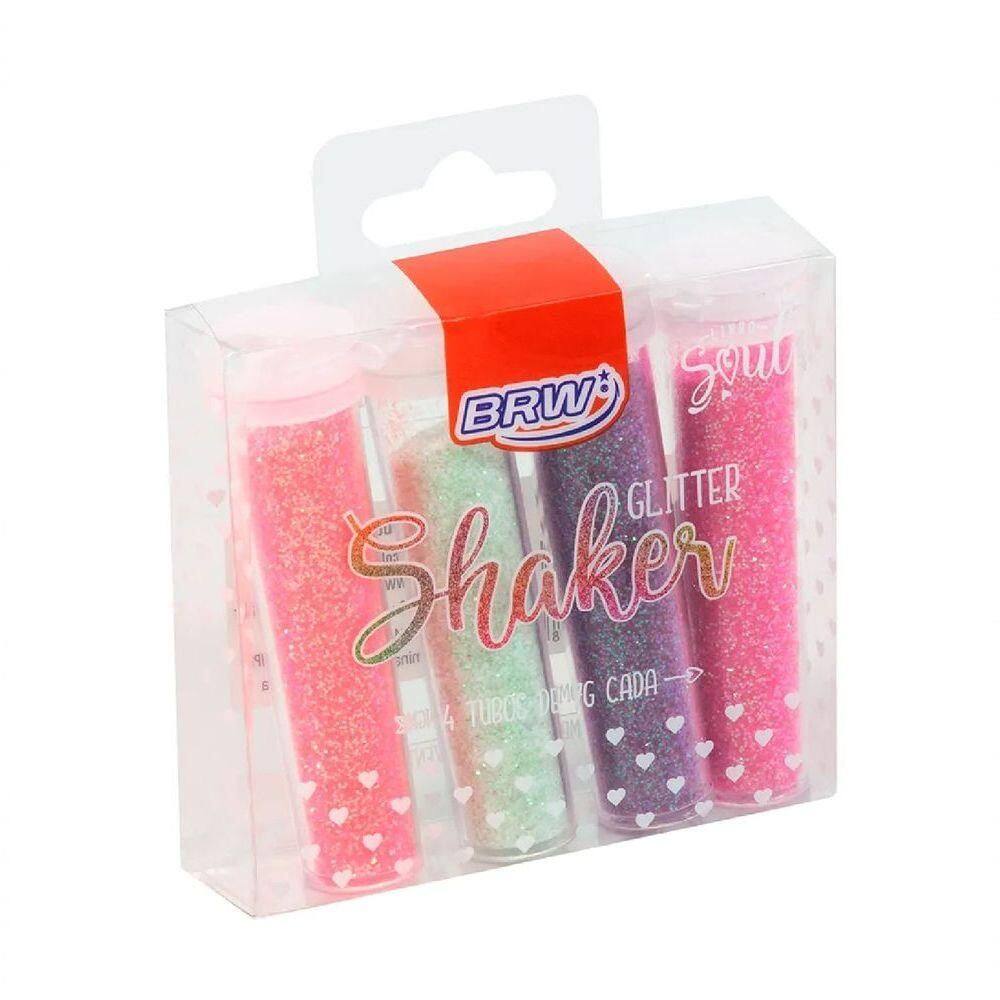 Glitter Shaker Pastel 4 Cores ? 7g Cada - Brw Unica Glitter Shaker Pastel 4 Cores ? 7g Cada - Brw
