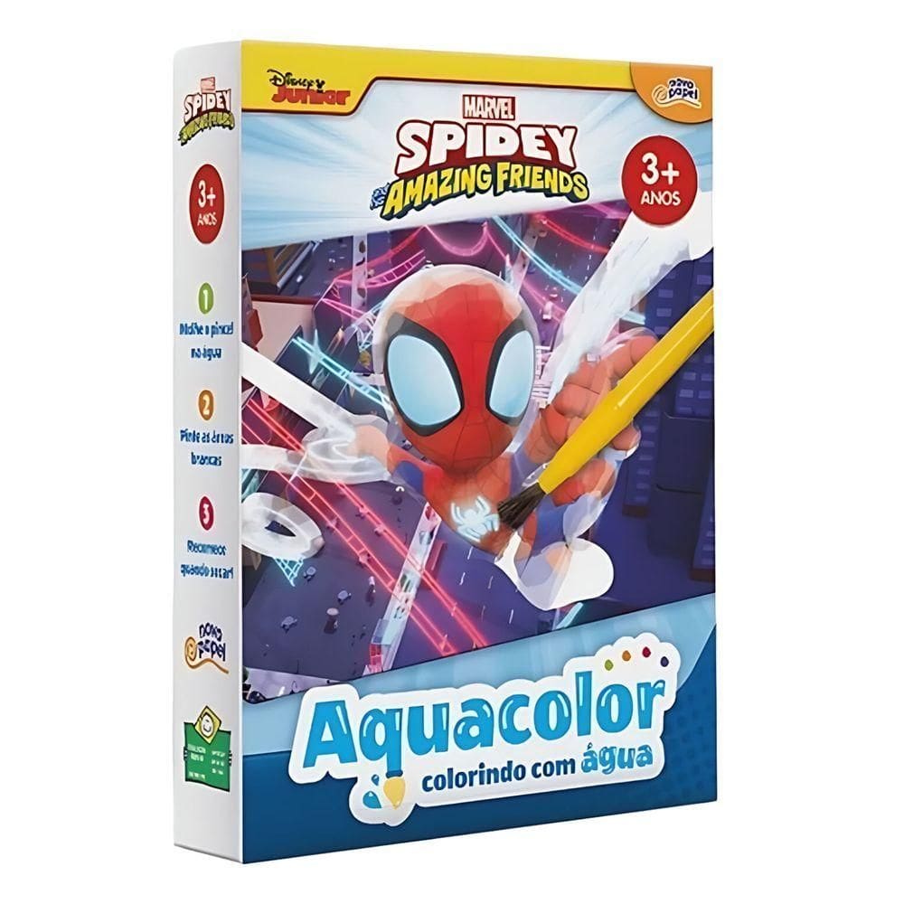 Aquacolor C- Pincel Spidey - Toyster Unica Aquacolor C- Pincel Spidey - Toyster