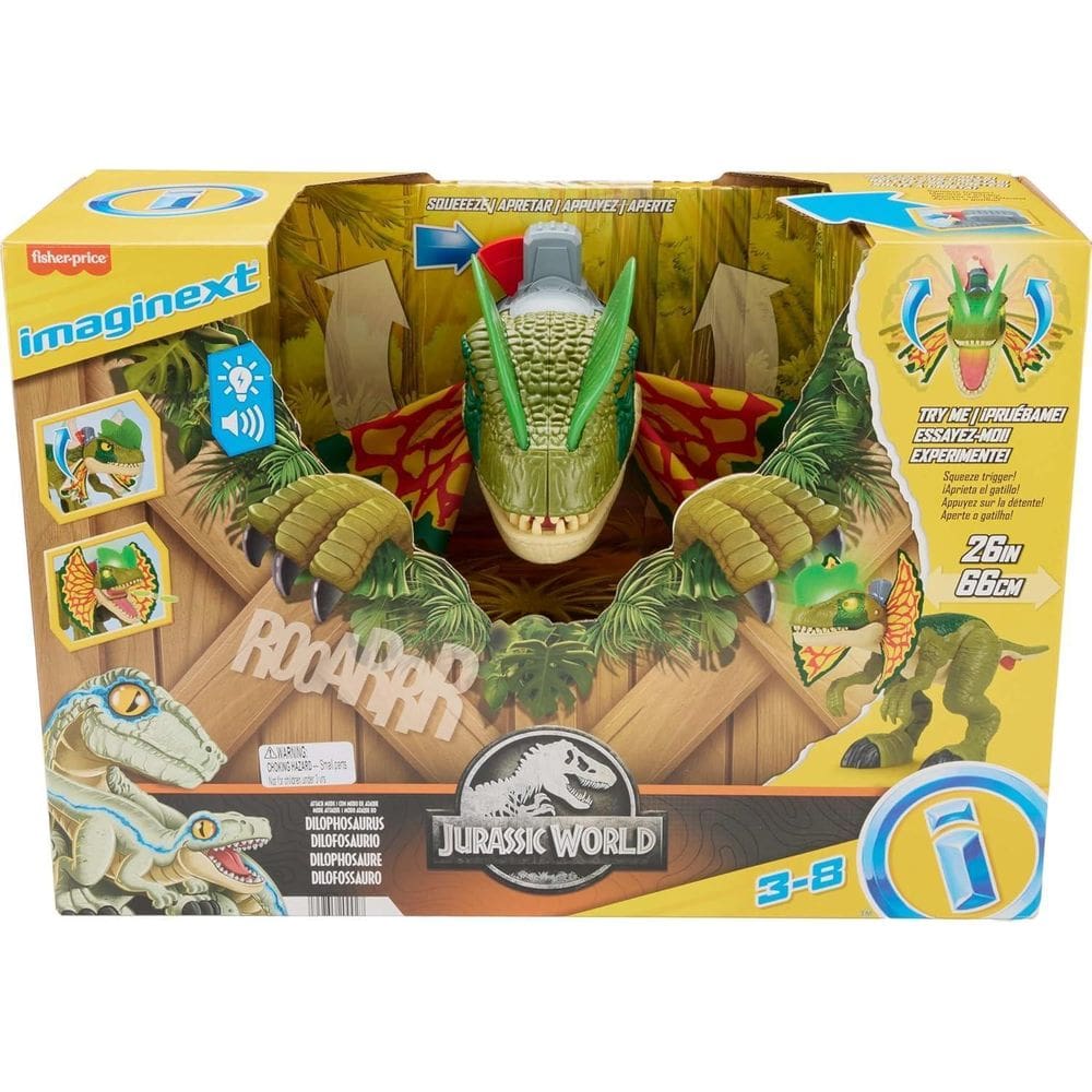 Imaginext Jurassic World Figura Dilophosaurus - Mattel Hvy16