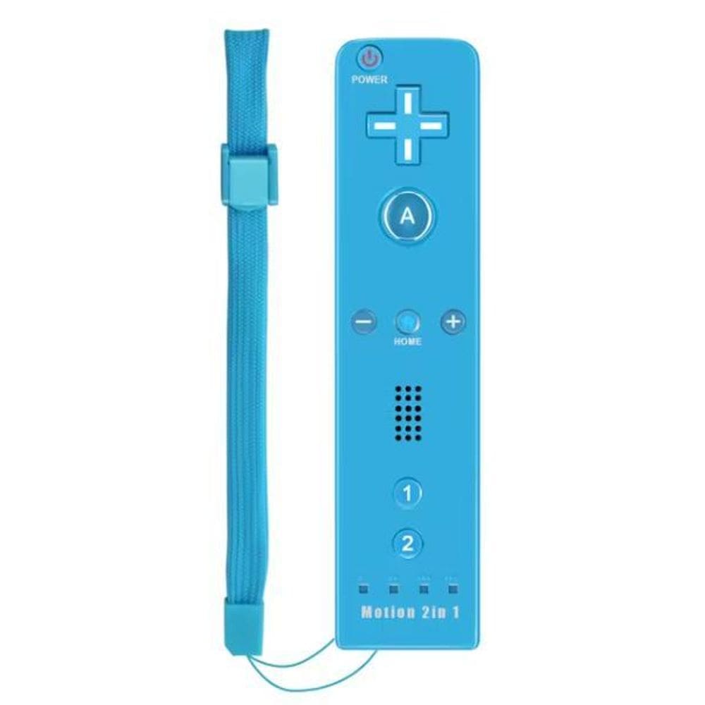 Controle Joystick Remote Plus Compatível Wii E Wii U Azul