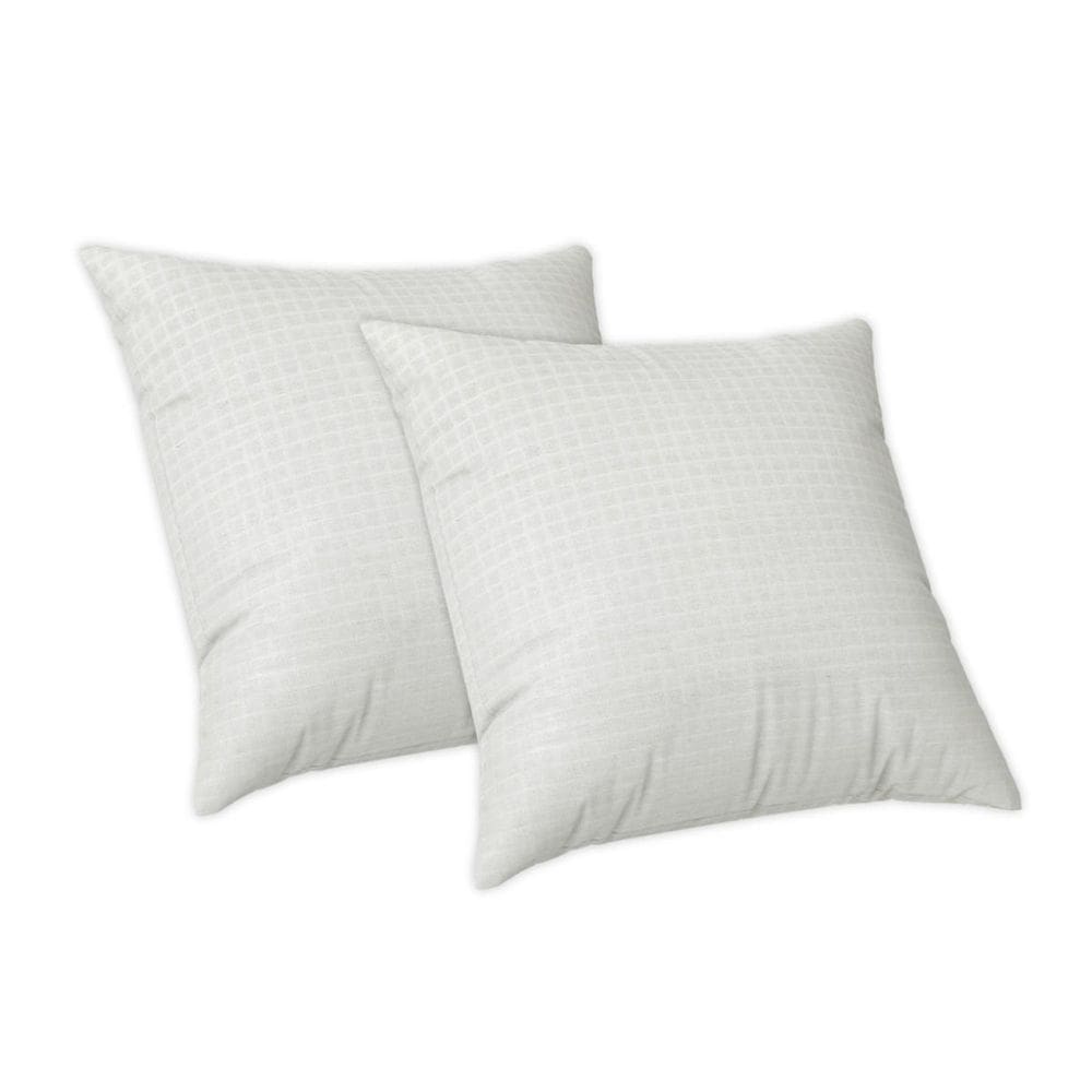Kit 2 Capas Almofada Luxo 43X43 Jacquard Com Ziper Caribe