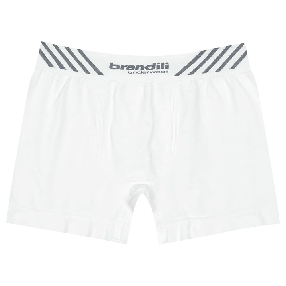 Cueca Boxer Infantil Menino Brandili Branco