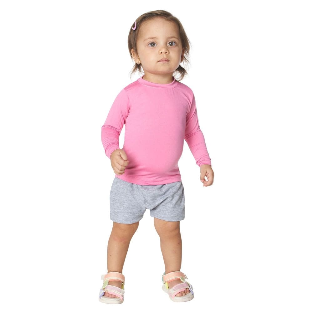 Camisa Bebê Térmica Proteção Solar Uv 50 Praia Piscina lisa