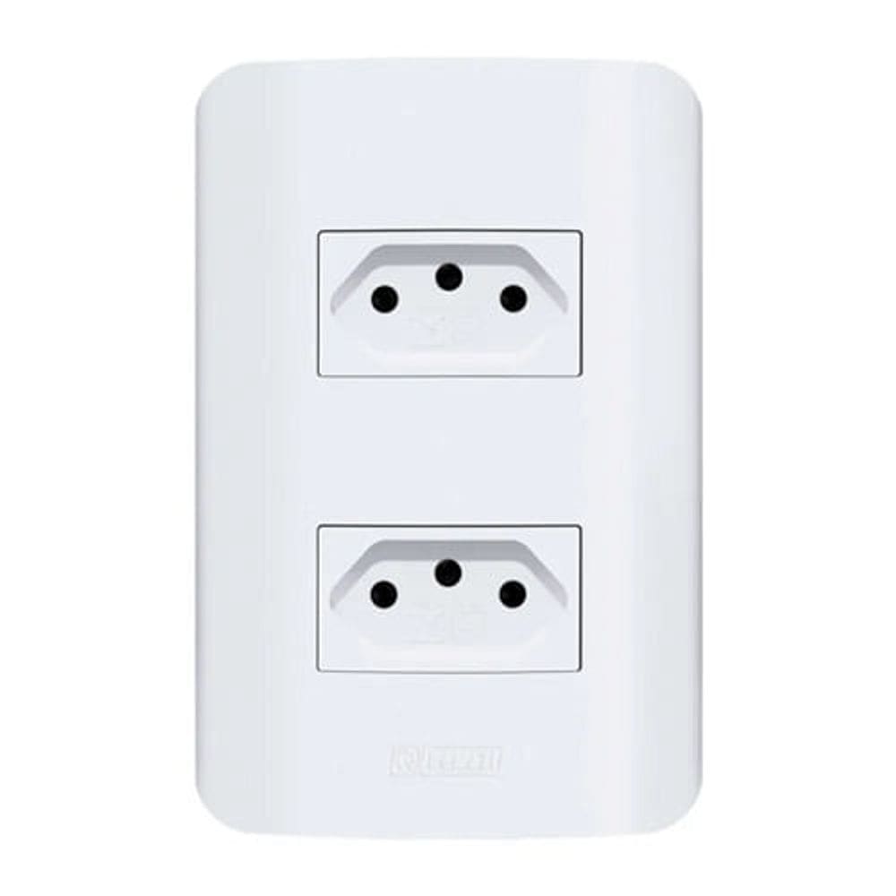 Tomada 2P+T Canoa 2-TOM 20A 250V Romazi