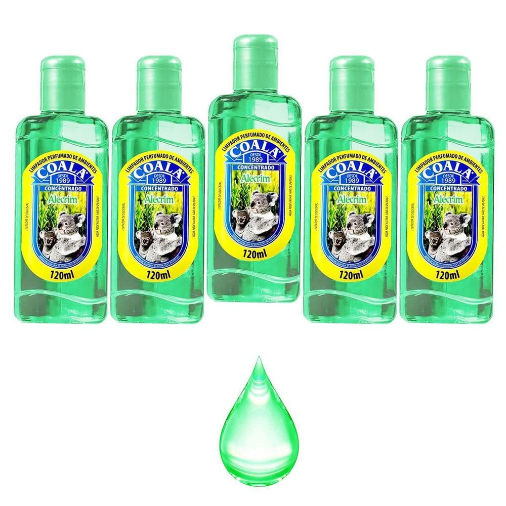 Limpador Perfumador Aromatizante Coala Alecrim Kit 5