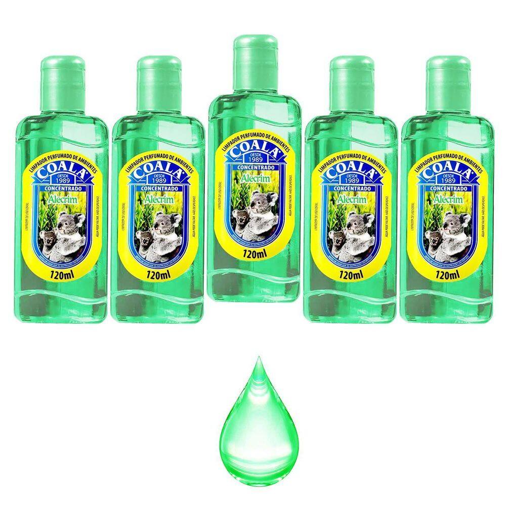 Limpador Perfumador Aromatizante Coala Alecrim Kit 5