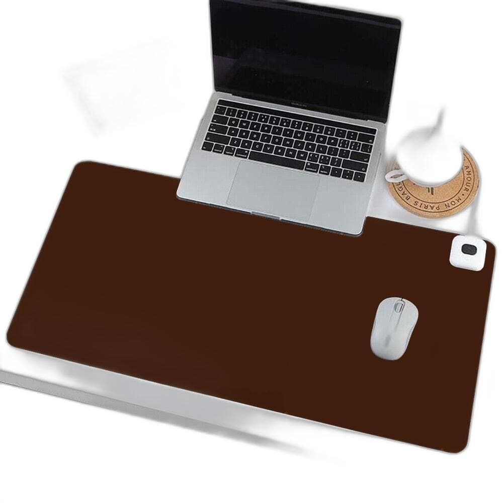 Tapete Mesa Couro 90X30 Deskpad Sintético + Porta Copos