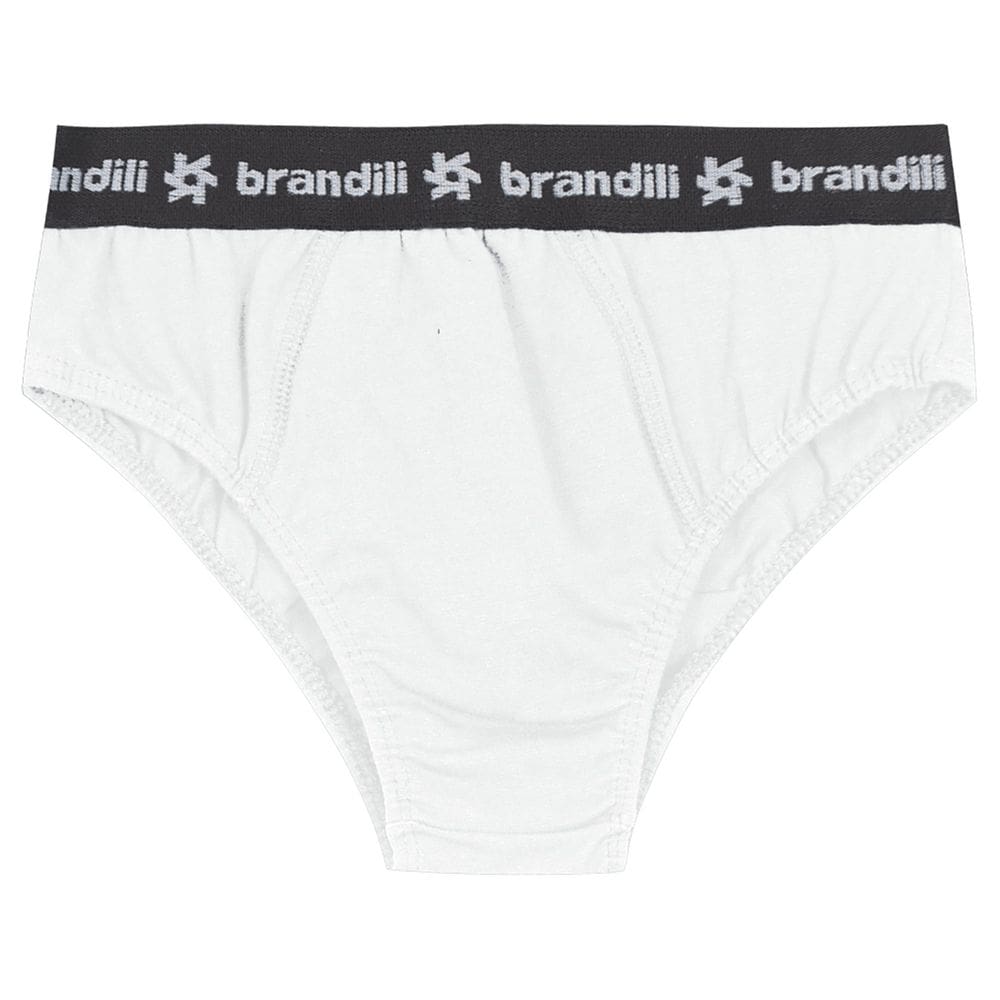 Cueca Infantil Menino De Cotton Brandili Branco