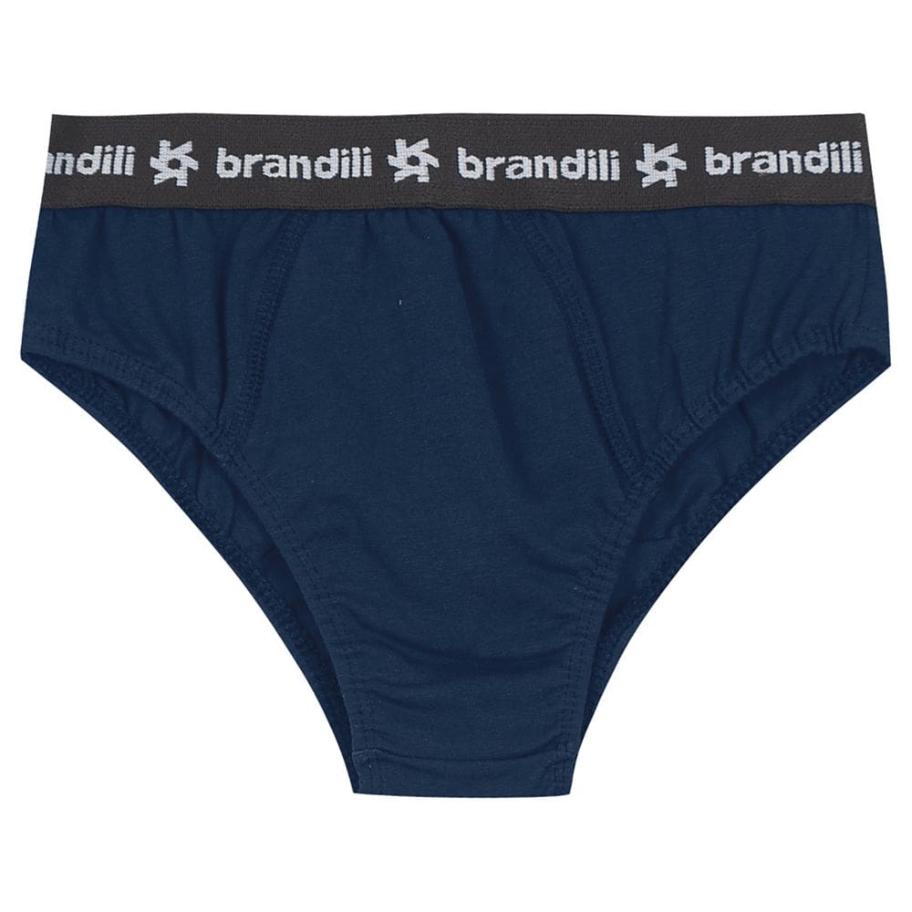 Cueca Infantil Menino De Cotton Brandili Azul