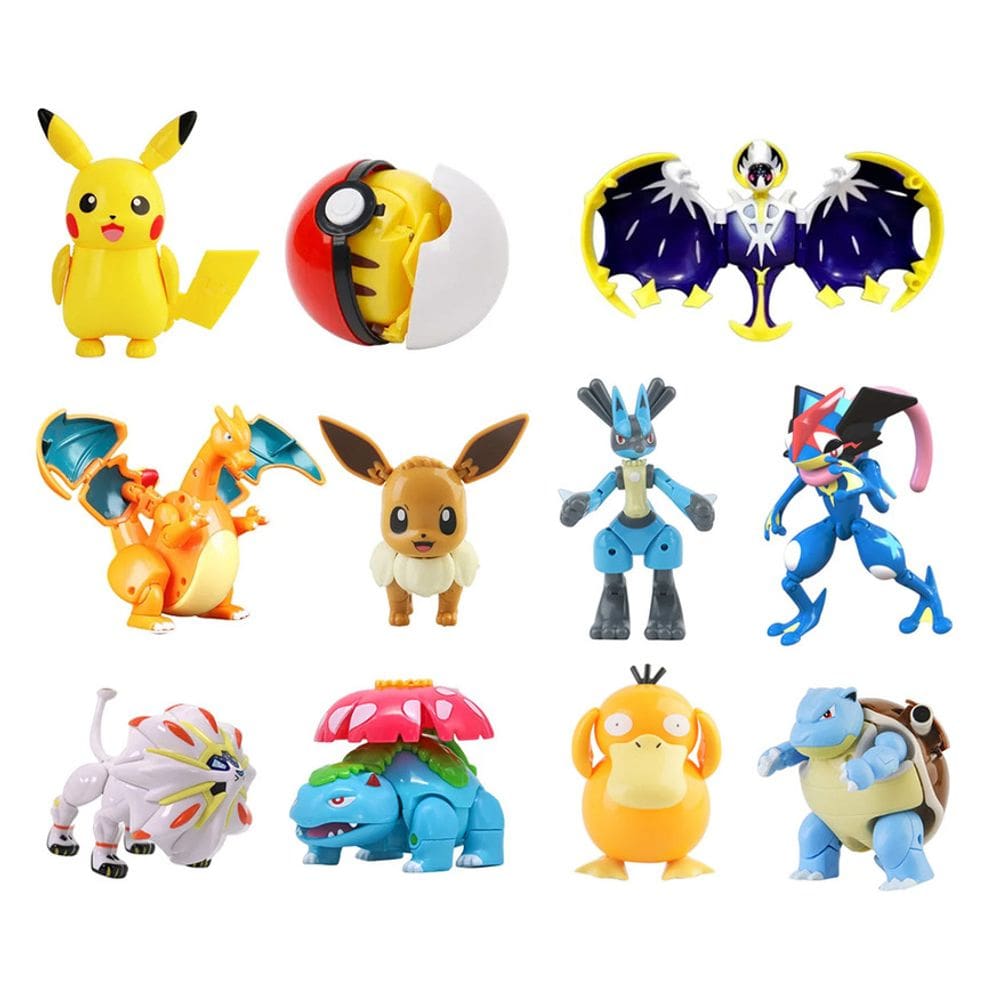 Action Figure Pokemon Articulado Dentro Da Pokebola Boneco