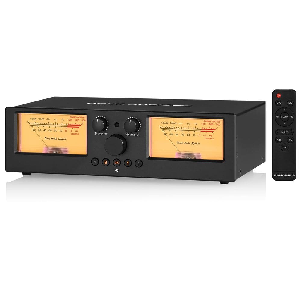 Seletor de amplificador/alto-falante Douk Audio VU3 PRO com medidor VU