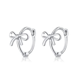 Brincos de argola Reffeer Solid 925 em prata esterlina para mulheres