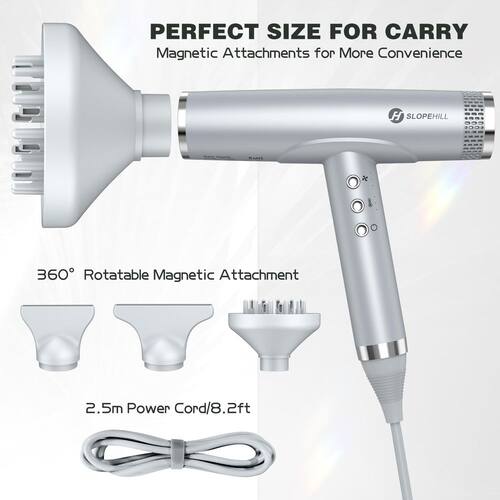 Secador de cabelo Slopehill Professional Ionic 2000W Extra