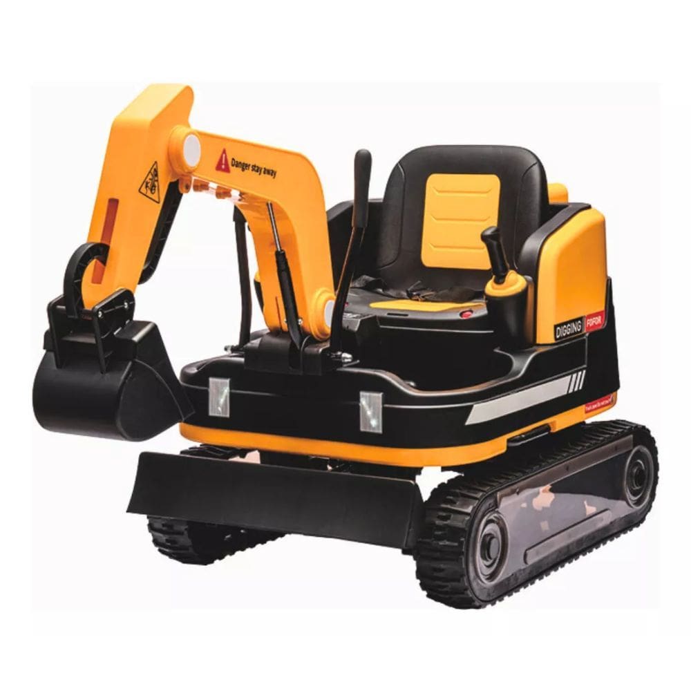 Veículo Elétrico Escavadeira Amarela 12v Zippy Toys