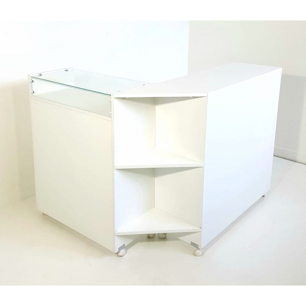 Balcão em L com Rodas 114x94 Praticidade e Versatilidade para Seu Espaço