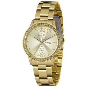 Relógio Lince Analógico Dourado Feminino Lrgj133L C2Kx