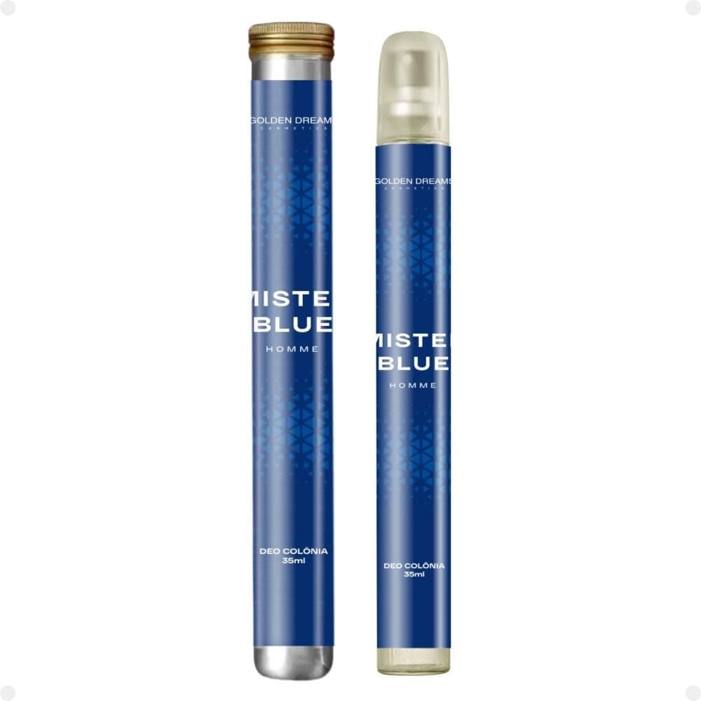 Deo Colônia Golden Dreams Homme Mister Blue 35ml