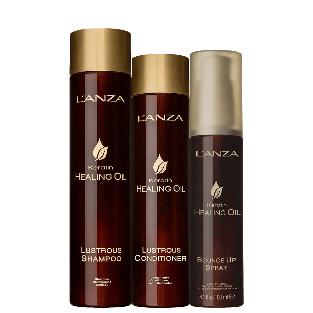 Kit L`Anza Keratin Healing Oil Proteção (3 Produtos)
