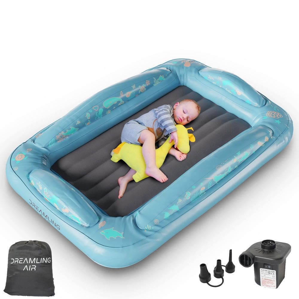 Cama de viagem inflável para crianças Dreamling Air Kids Ocean Theme
