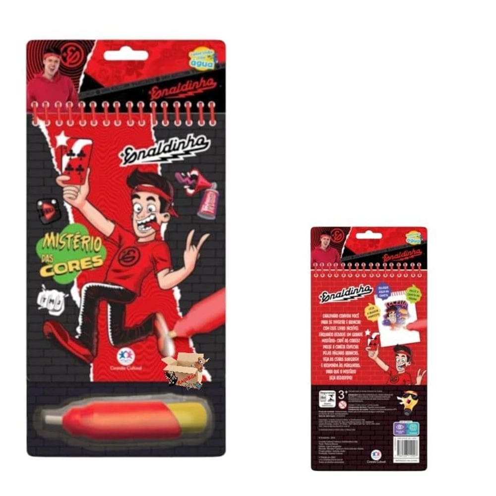 Livro Infantil Aquabook Enaldinho Mistério Das Cores Colorir