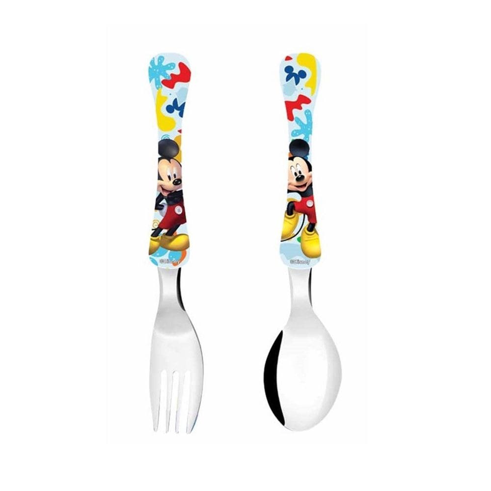 Kit Talher Infantil Faca E Garfo Mickey