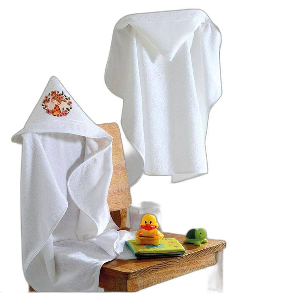 Toalha Banho Capuz Pintar E Bordar Baby Art 90 X 70Cm Dohler