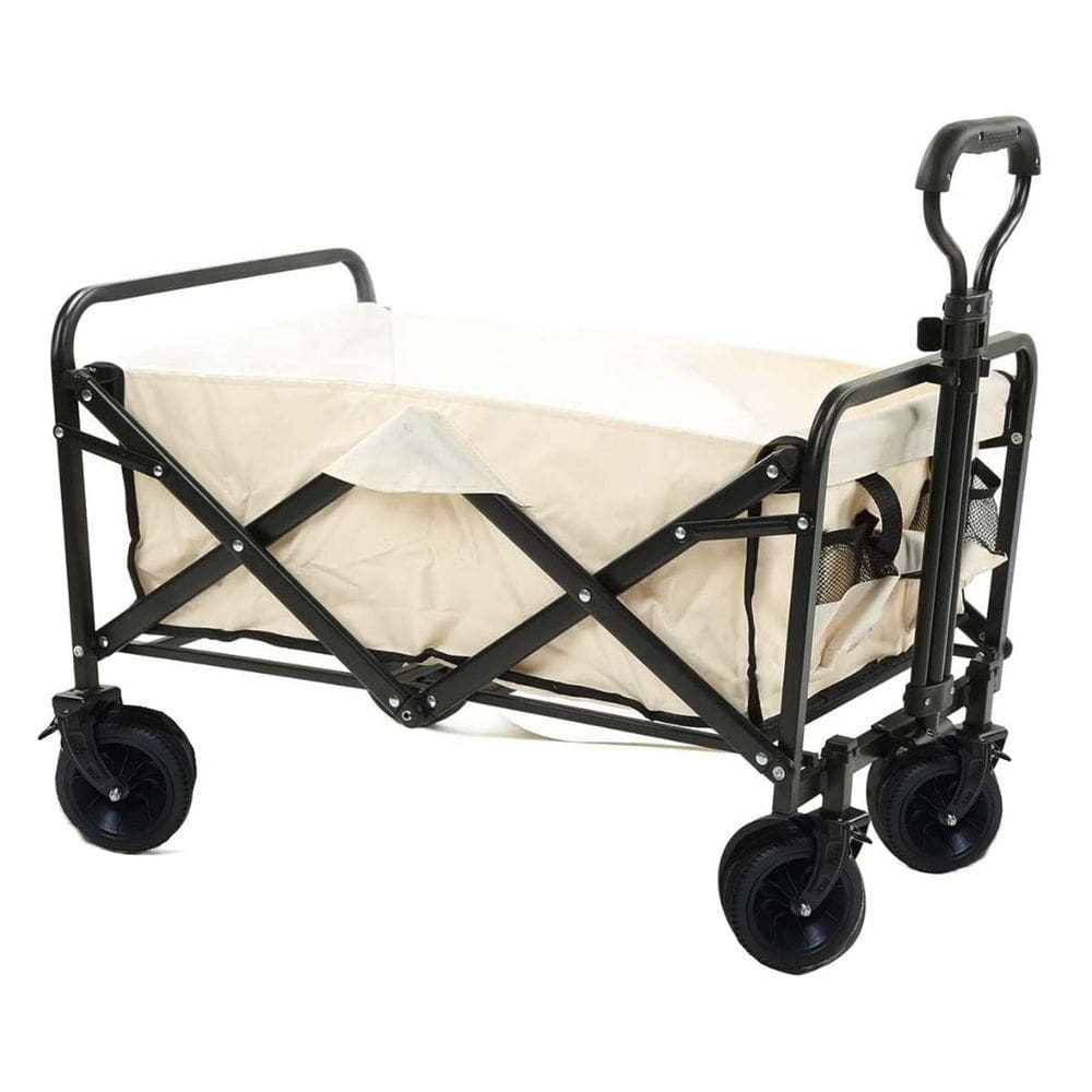 Carrinho Vagao Utilitario Roda Grande Carga Dobravel Resistente Caçamba Grande Capacidade Armazenamento Acampamento Jardim Terreno Multiuso