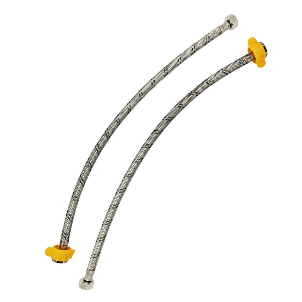 Engate Rabicho Mangueira Flexivel Par Conexao Femea Misturador Monocomando Agua Fria Quente Torneira Pia Cozinha Banheiro Lavabo