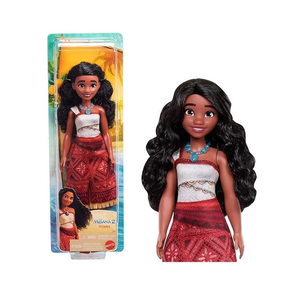 Boneca Princesa Moana 2 Disney Com Acessório - Mattel