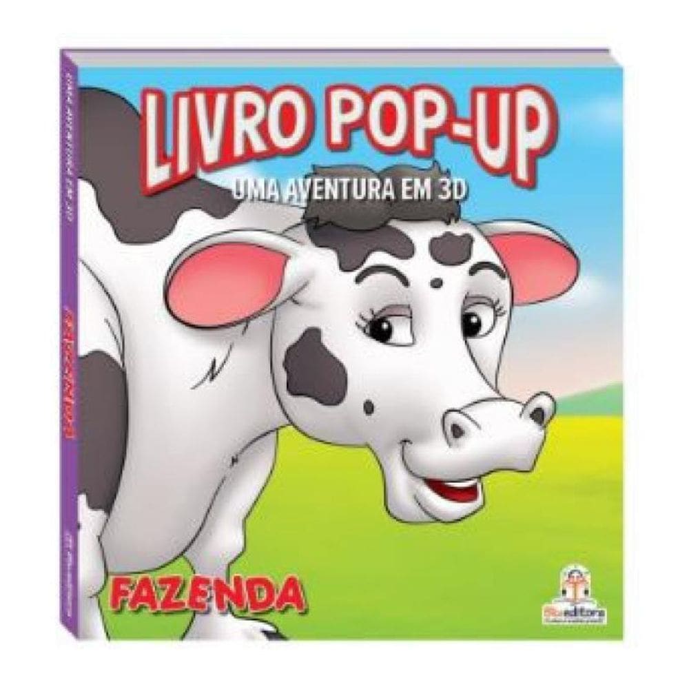 Livro Pop Up Aventuras Em 3D Fazenda