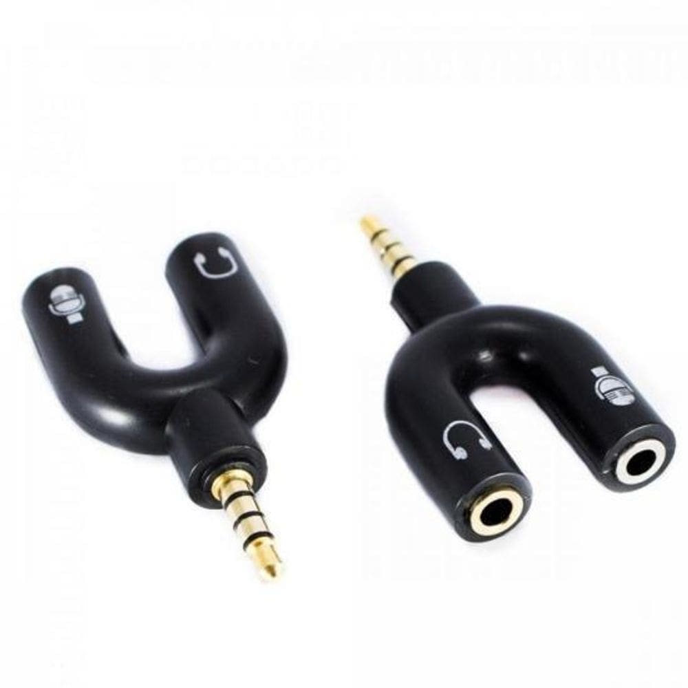 Adaptador P2 4C X 2J2 Estereo Niquel Adap0066 Preto Storm