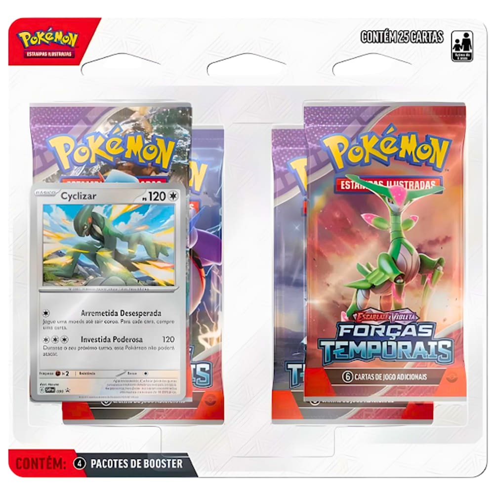 Pokemon EV5 Blister Quadruplo Forças Temporais Copag