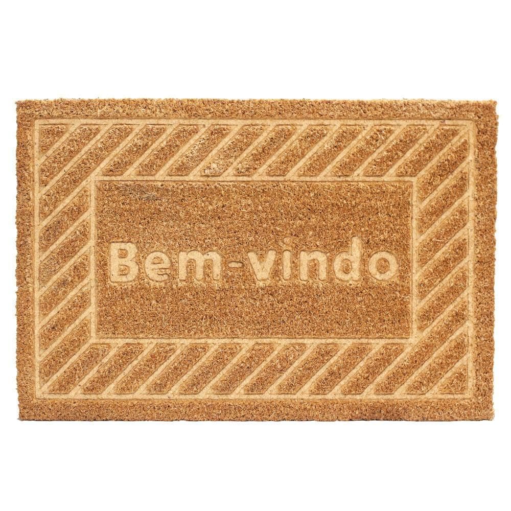 Capacho Fibra De Coco Bem Vindo Tradicional Tuut 40X60