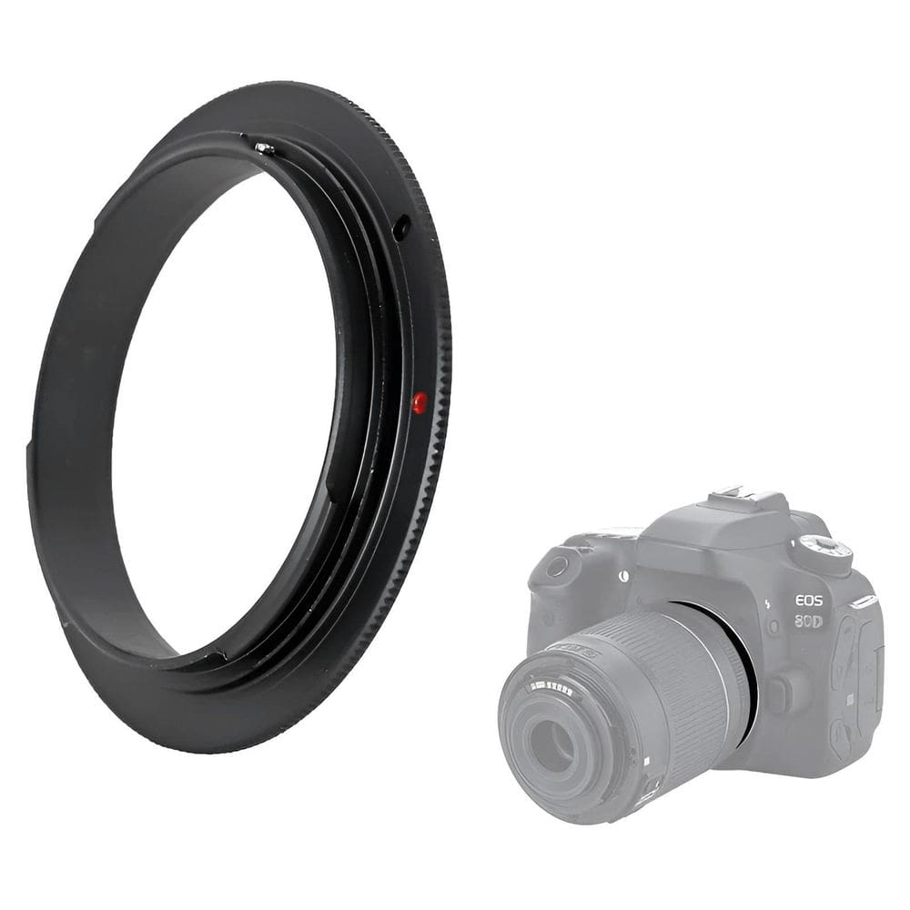 Adaptador Reverso 62Mm Para Lentes E Câmeras Canon Eos