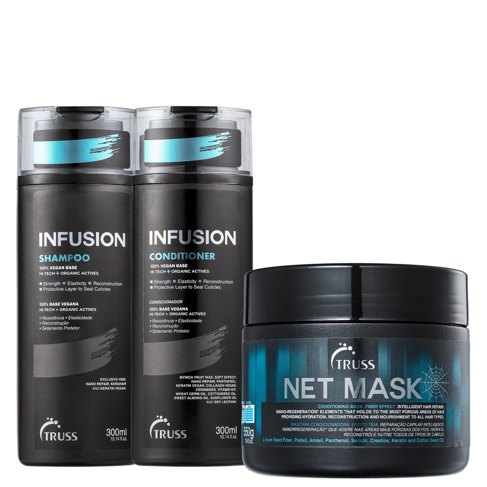 Kit TRUSS Infusion Net Mask Trio (3 Produtos)