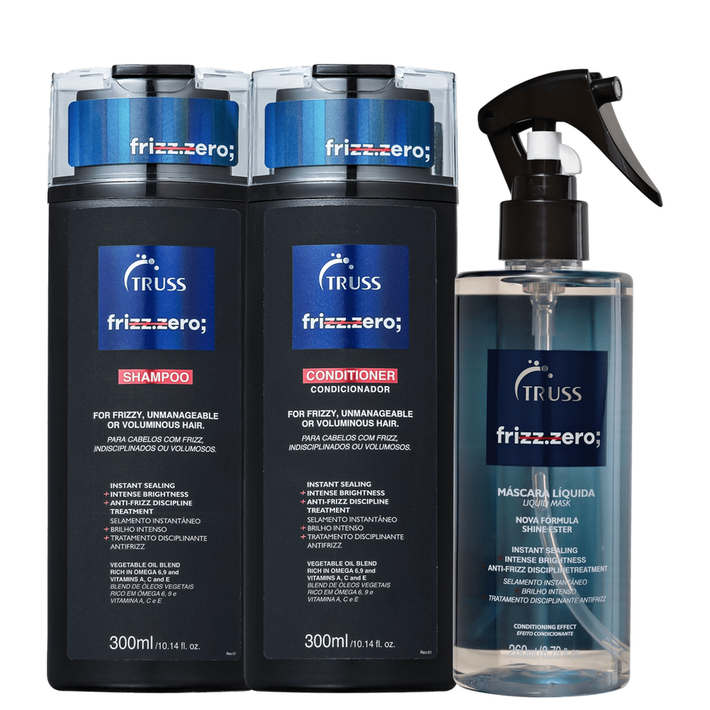 Kit TRUSS Frizz Zero Trio Care (3 Produtos)