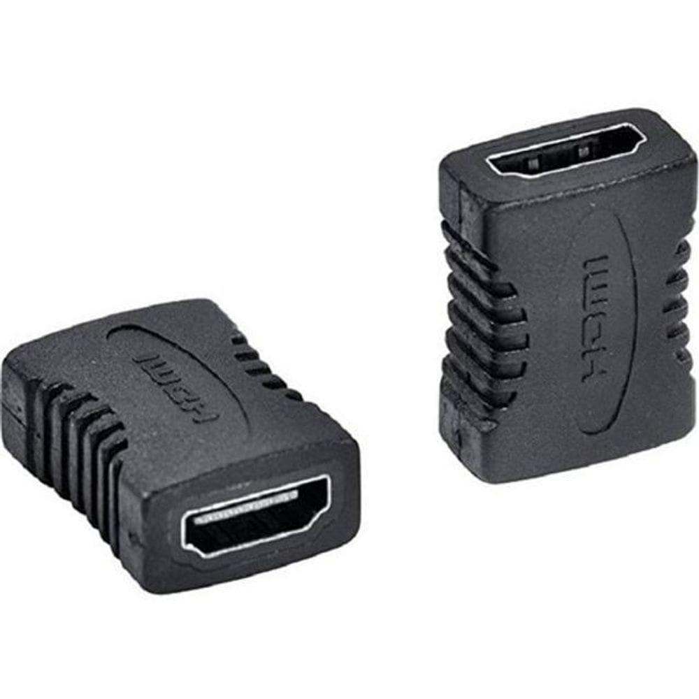 Adaptador Hdmi Femea X Femea Emenda Extensor Conector Cabo