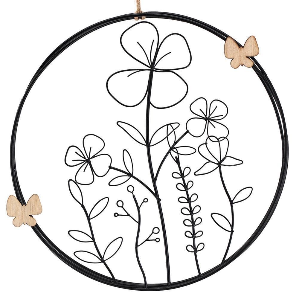 Adorno De Parede Circular Decorativo Jardim 23Cm Tuut
