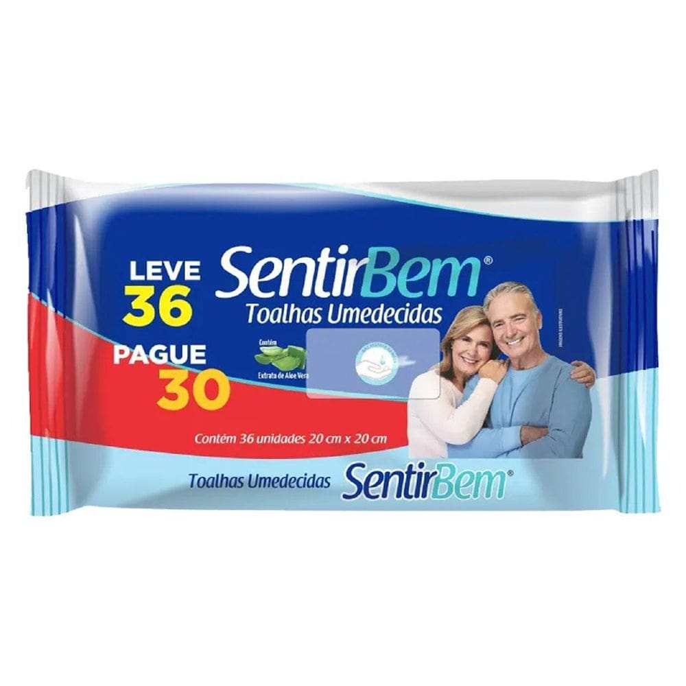 Lenços Umedecidos 36 Unidades Sentirbem