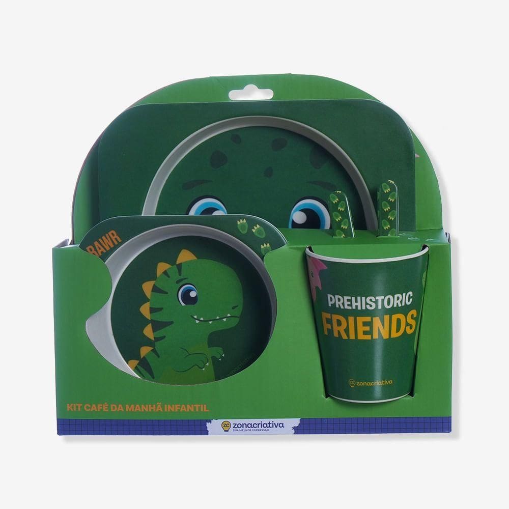 Kit Alimentação Infantil Dinossauro Zonacriativa