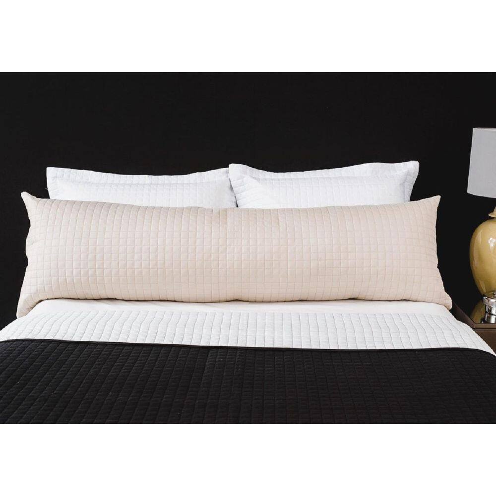Porta Travesseiro Hug Plaza 40X130Cm Palha Lavive