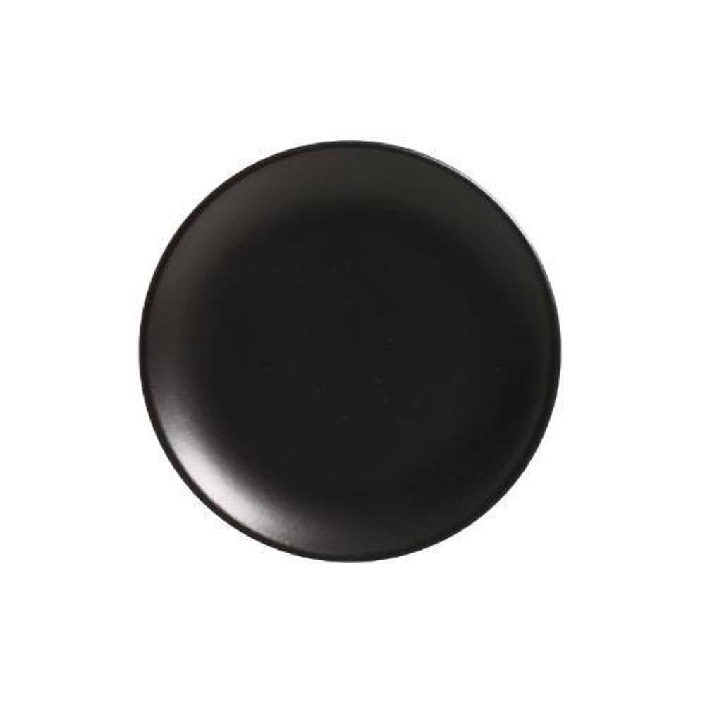 Conjunto Com 6 Pratos De Sobremesa Coup Preto Acetinado 21Cm