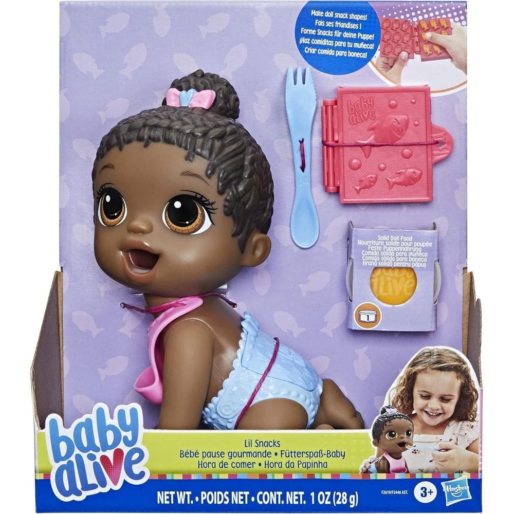 Baby Alive Boneca Bebê Hora Da Papinha Negra Hasbro F2619