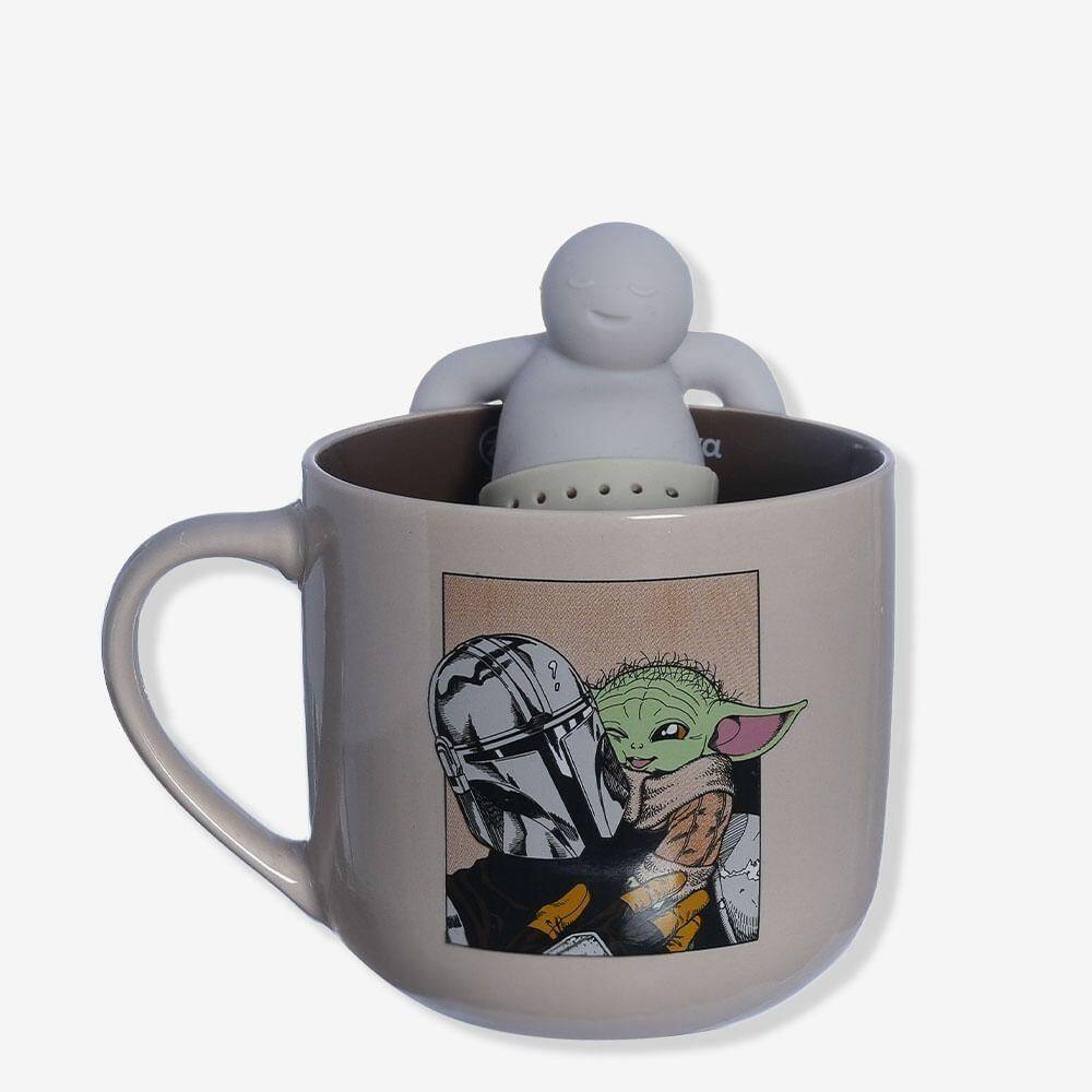 Caneca Com Infusor Baby Yoda The Mandalorian