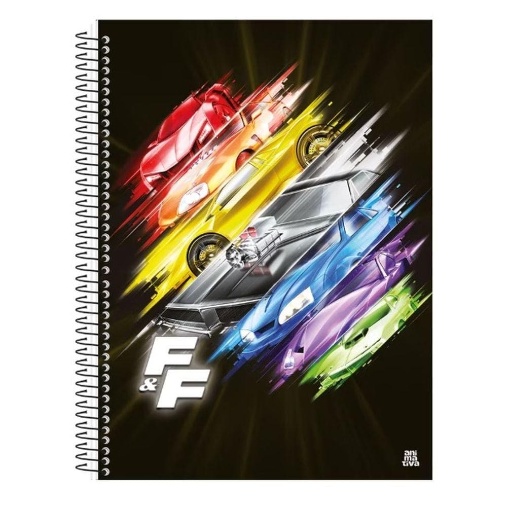 Caderno Univ.10Mat.160Fls Velozes e Furiosos Capa4-Animativa